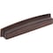 Jeffrey Alexander 160 mm Center Brushed Oil Rubbed Bronze Square-to-Center Square Renzo Cabinet Cup Pull 141-160DBAC - alternate 1
